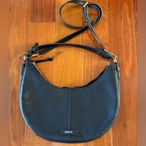 Fossil Black Shae Small Hobo